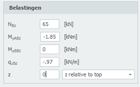 Krachten op de kolom